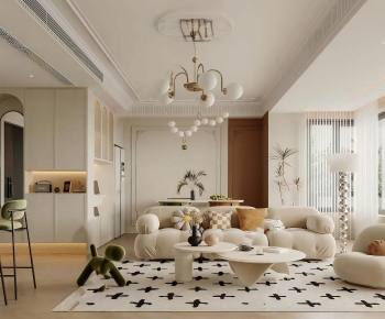 French Style A Living Room-ID:623842951