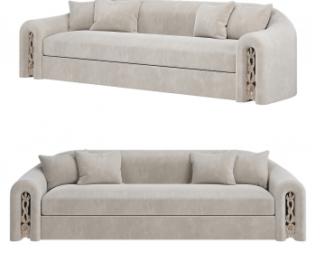 French Style Three-seat Sofa-ID:758135082