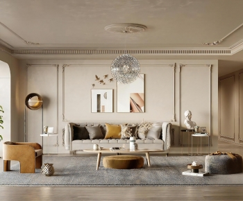 French Style A Living Room-ID:190502881