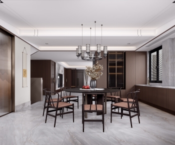 New Chinese Style Dining Room-ID:718003994