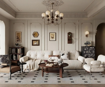 French Style A Living Room-ID:844048025
