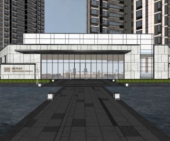 Modern Appearance Of Commercial Building-ID:860486034