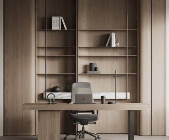 Modern Computer Desk And Chair-ID:414961103