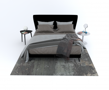 Modern Double Bed-ID:388130904