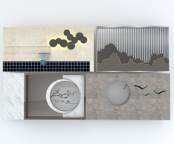 New Chinese Style Landscape Wall-ID:497276079