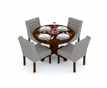 European Style Dining Table And Chairs-ID:518462903