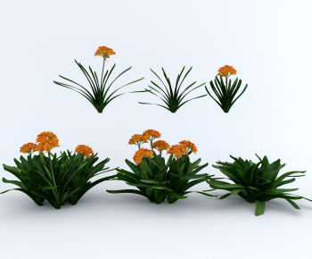 Modern Flowers And Grass-ID:294645071