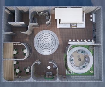 Modern Architectural Bird's-eye View Planning-ID:118243937