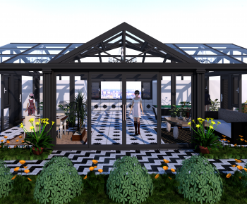 Modern Glass Sunshine Room-ID:849080095
