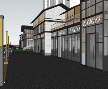 New Chinese Style Commercial Street-ID:932082894