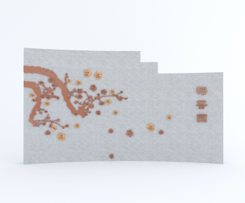 New Chinese Style Landscape Wall-ID:382599123