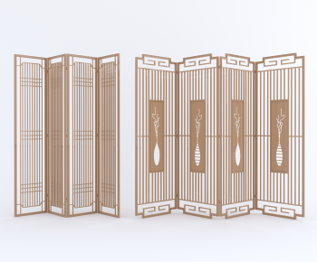 New Chinese Style Wooden Screen Partition-ID:735430966