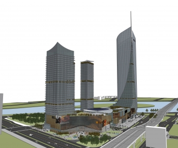 Modern Appearance Of Commercial Building-ID:184149982