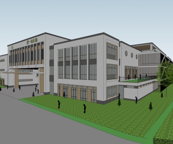 Modern School Building-ID:208281049