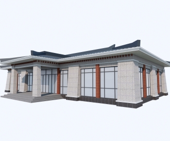 New Chinese Style Architecture Of Artistic Style-ID:484067926