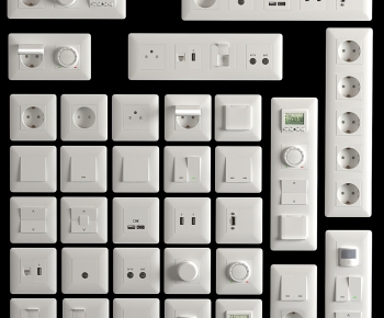 Modern Switch Socket Panel-ID:128312117