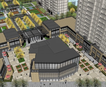 Modern Architectural Bird's-eye View Planning-ID:996210109