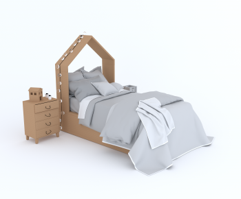 Modern Child's Bed-ID:323510218
