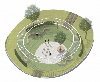 Modern Park Landscape-ID:637303115