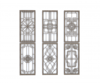 New Chinese Style Wooden Screen Partition-ID:818828119