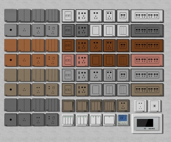 Modern Switch Socket Panel-ID:996000053
