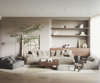 Modern A Living Room-ID:390239956