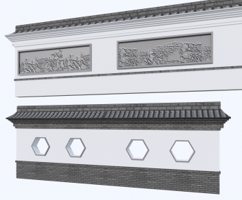 Chinese Style Landscape Wall-ID:648077962