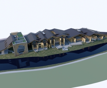 Modern Architecture Of Artistic Style-ID:879090072