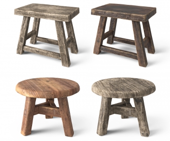 Wabi-sabi Style Stool-ID:470140022