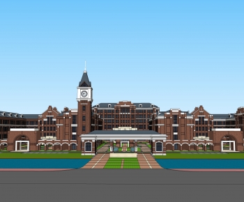 European Style School Building-ID:931777953