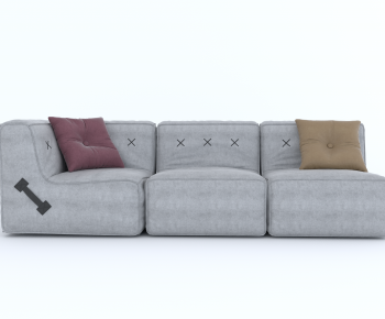 Modern Three-seat Sofa-ID:840380222
