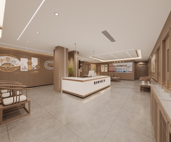 New Chinese Style Hospital Hall-ID:818876034