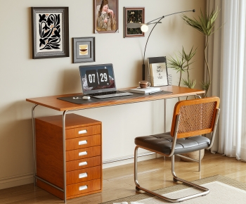 Modern Computer Desk And Chair-ID:259692911