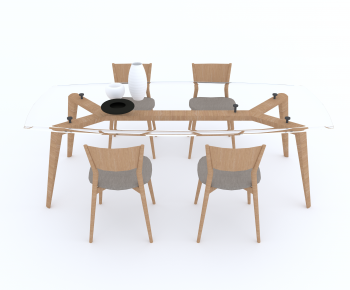 Modern Dining Table And Chairs-ID:491494897