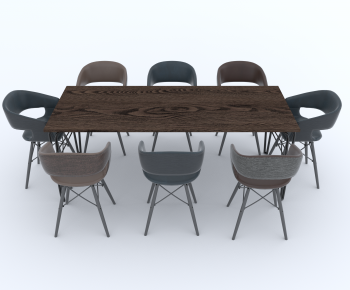 Modern Dining Table And Chairs-ID:475418093
