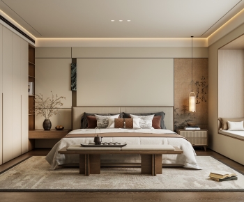 New Chinese Style Bedroom-ID:317163947