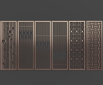 New Chinese Style Metal Screen Partition-ID:269243964