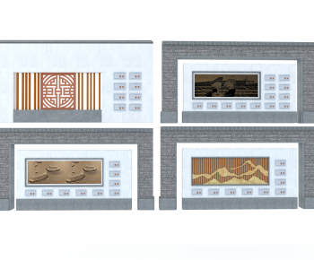 New Chinese Style Landscape Wall-ID:862178095