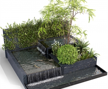 Modern Rockery Waterscape-ID:600188025