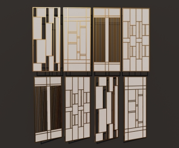 Modern Metal Screen Partition-ID:717820889