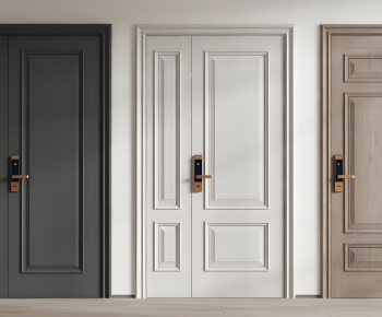 Simple European Style Entrance Door-ID:563499938