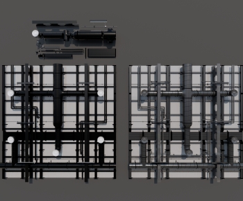 Modern Suspended Ceiling-ID:284456979