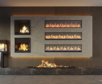 Modern Electronic Fireplace-ID:905575991