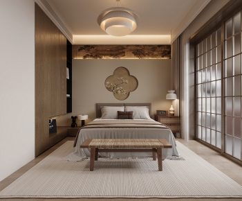 New Chinese Style Bedroom-ID:678217898