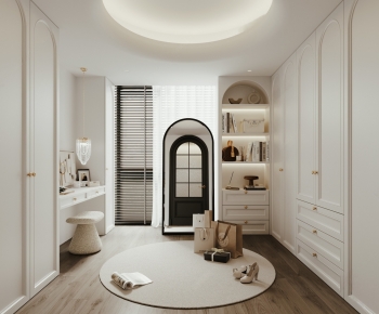 French Style Clothes Storage Area-ID:146600967