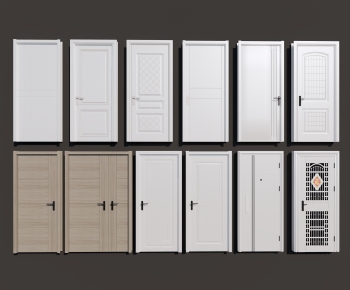 Simple European Style Single Door-ID:858146912