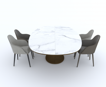 Modern Dining Table And Chairs-ID:818507914