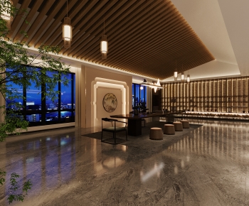 New Chinese Style Teahouse Tea House-ID:380569932