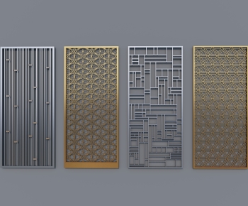 Modern Metal Screen Partition-ID:924376963