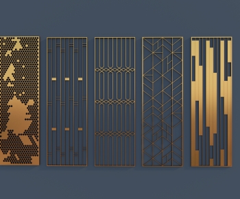 Modern Metal Screen Partition-ID:588529137